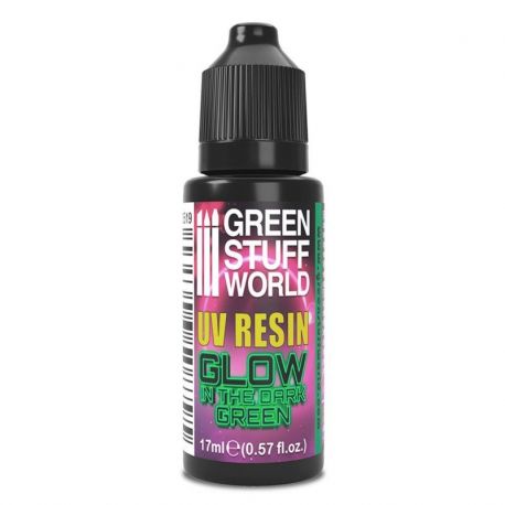 3519 UV Resin Green - Glow In The Dark 17ml.