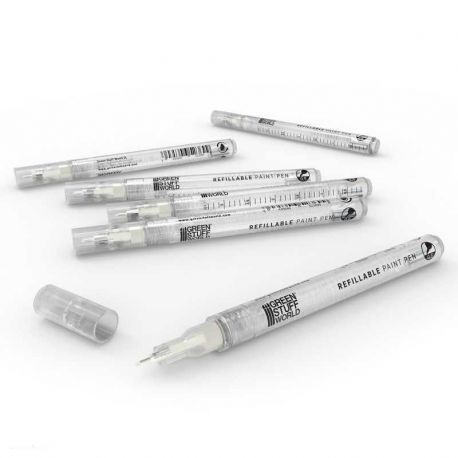 Refillable paint pen 0.5 (pack x6)