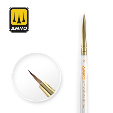 AMIG8718 AMMO MIG Collection Brushes Conical Størrelse 0