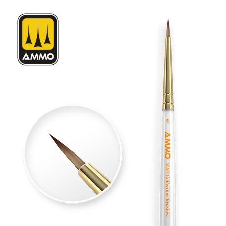 AMIG8717 AMMO MIG Collection Brushes Conical Størrelse 1