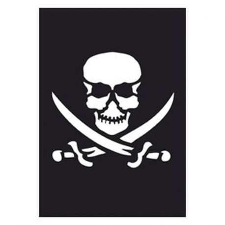 Selvklæbende Tattoo stencil. Pirate