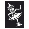Selvklæbende Tattoo stencil. Elf