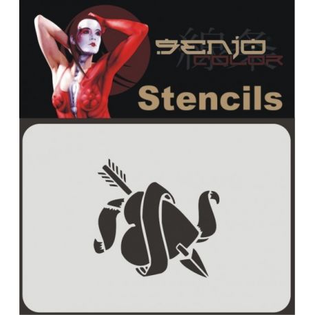 Senjo Color Heart Stencil