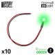 Green Flickering LED Lights - 3mm