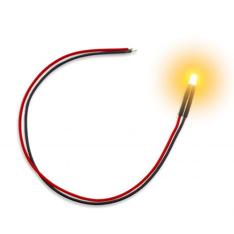Orange Flickering LED Lights - 3mm