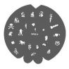 Badger Nail Stencil 600934