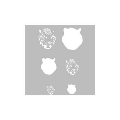 Createx Mylar stencil. Tiger 262525