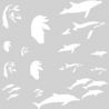Createx Mylar stencil. Dolphins 262591
