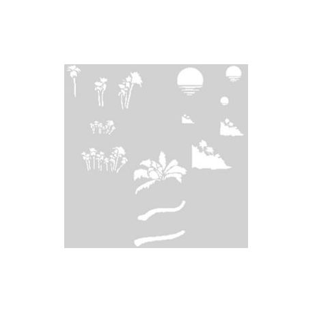Createx Mylar stencil. Dreamland 262592