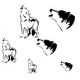 Createx Mylar stencil. Coyote 262502