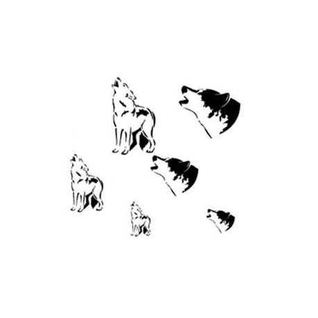 Createx Mylar stencil. Coyote 262502