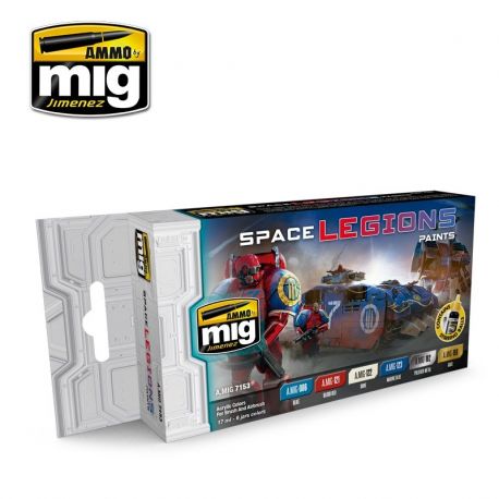 AMIG7153 Space Legions Colors sæt 6 x 17 ml.