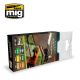 AMIG7154 Futuristic Warzone Scenarios Color sæt 6 x 17 ml.