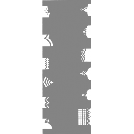Createx Nail Stencil French No.1