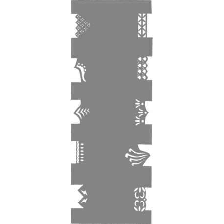 Createx Nail Stencil French No.3