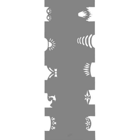 Createx Nail Stencil French No.4