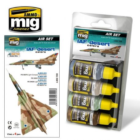 AMIG7200 IAF Desert Colors sæt 4 x 17 ml.