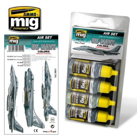 AMIG7201 US Navy 80´s to Present Colors sæt 4 x 17 ml.