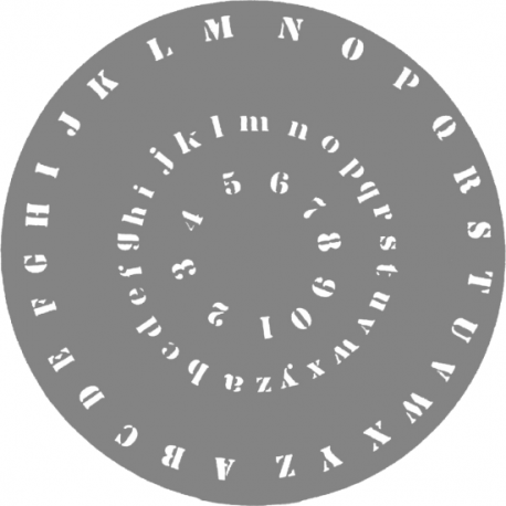 Createx Nail Stencil Letters & Numbers