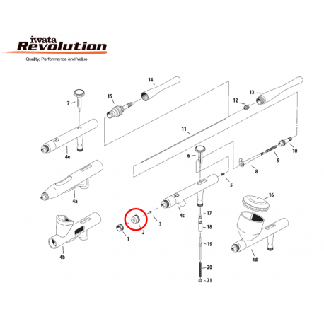 Iwata Nozzle Cap I7022
