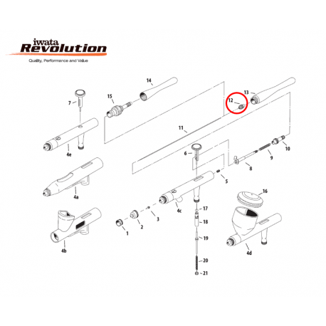 Iwata Needle Chucking Nut I1201