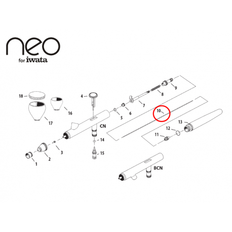 Iwata Needle 0,5mm N0752