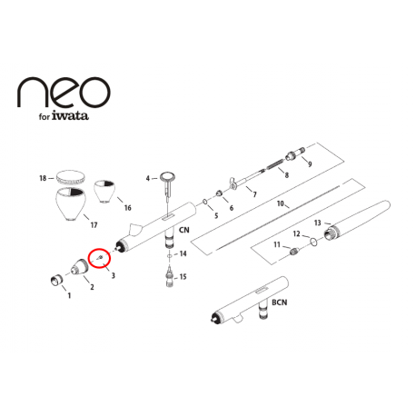 Iwata Nozzle Set 0,5mm N0802