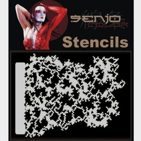 Senjo Color Pixel Cloud﻿ Stencil
