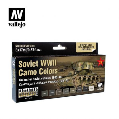 71.188 Soviet WWII Camo Colors sæt 8 x 17ml