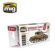 AMIG7169 Sherman Tanks Vol1. (WWII Commonwelth) sæt 6 x 17 ml.