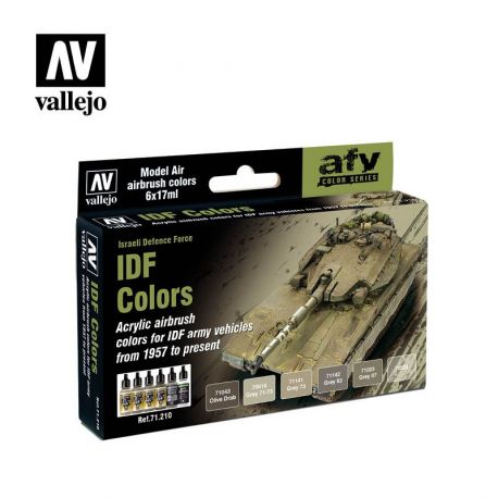 71.210 IDF Colors sæt 6 x 17ml