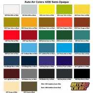 4200 Semi Opaque Color Chart