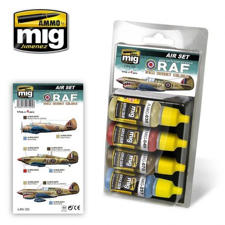 AMIG7225 RAF WWII Desert sæt 4 x 17 ml.