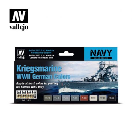 71.615 Kriegsmarine WWII German Colors sæt 8 x 17ml