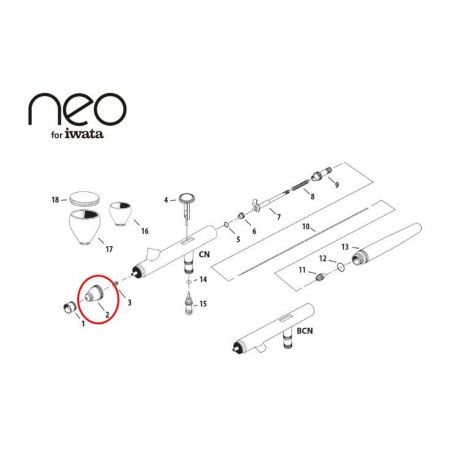 Iwata Nozzle Cap 0,35mm N1401