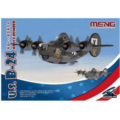 Meng mPlane-006 U.S. B-24 Heavy Bomber Cartoon
