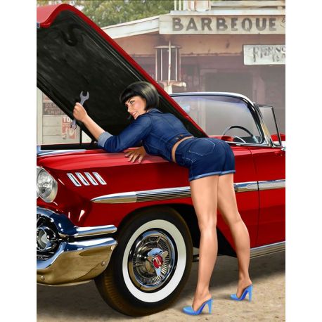 Pin-up series. A short stop. Kit No. 2. 1:24