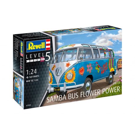 Revell VW T1 Samba Bus "Flower Power" 07050 (1:24)