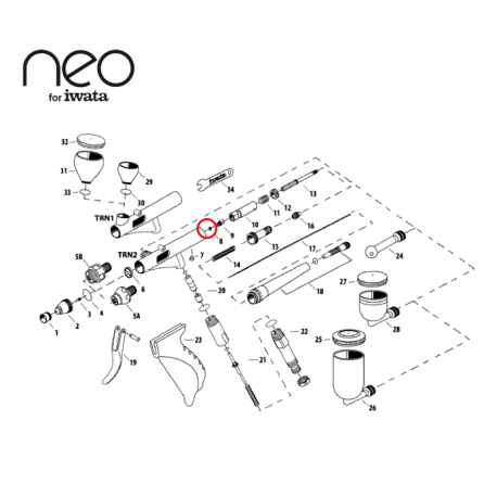 Iwata O-ring Needle Packing N1507