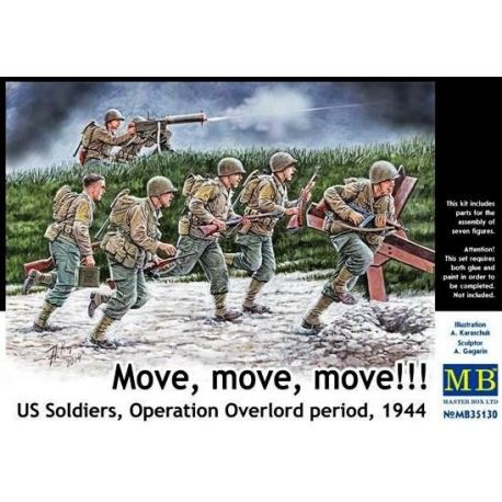 U.S. Soldiers, Operation Overload period 1944 1:35 35130