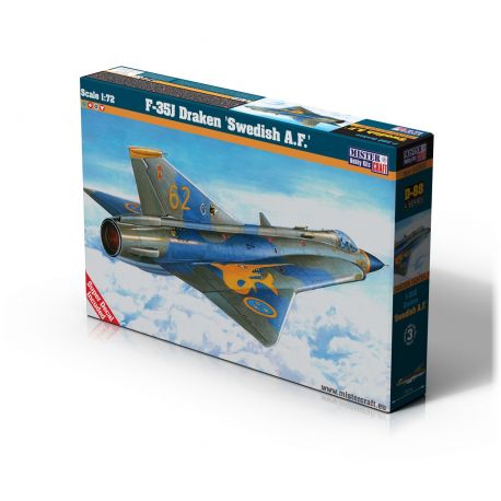 Mistercraft  J-35J Draken Swedish A.F D-88 1:72