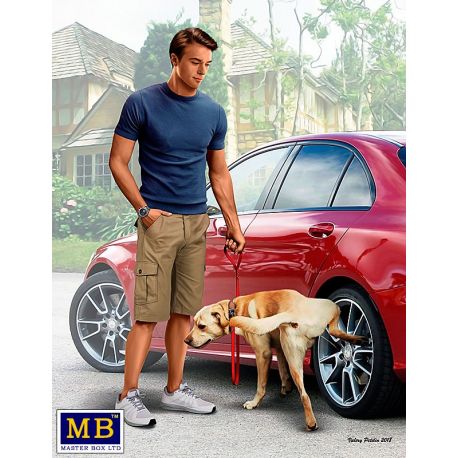 Dangerous Curves Series, Bart And Radley (Dog). What He Really Thinks Of Your Car 1:24