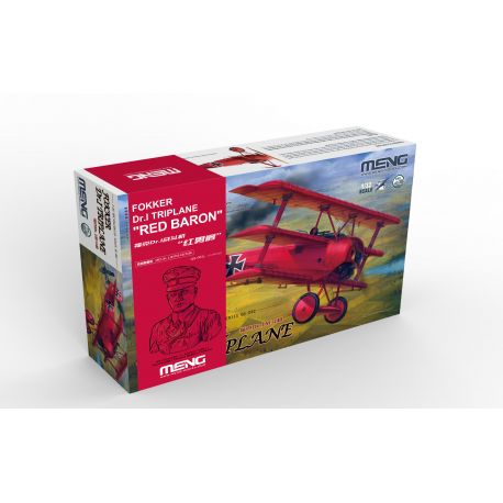 Meng QS-002s Fokker Dr.I Triplane "Red Baron" (incl.one QS-002kit and one 1/10 resin bust) (1:32)
