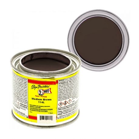 114-Q One Shot Medium Brown 118ml