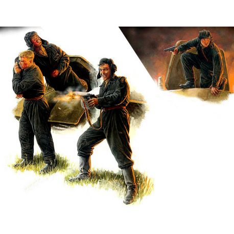World War II era Series, Bail Out! Russian Tank Crew, Kursk, July 1943 1:35