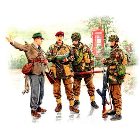 World War II era Series, British paratroopers, 1944. Kit 1 1:35