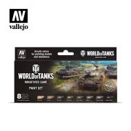 70.245 World Of Tanks sæt 8 x 17ml + 2 Pensler