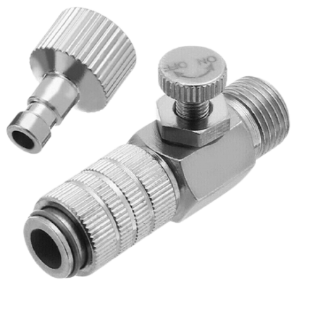 Lynkoblingsdel regulerbar 1/8" tilslutning