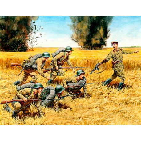 World War II era Series, Counterattack, Soviet Infantry, Summer 1941, 1:35
