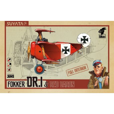 SUYATA SK-001 Fokker DR.I & Red Baron